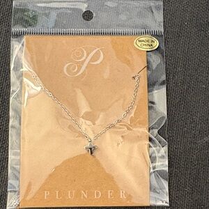 Plunder Silver Tiny Cross Pendant Necklace - Silver
